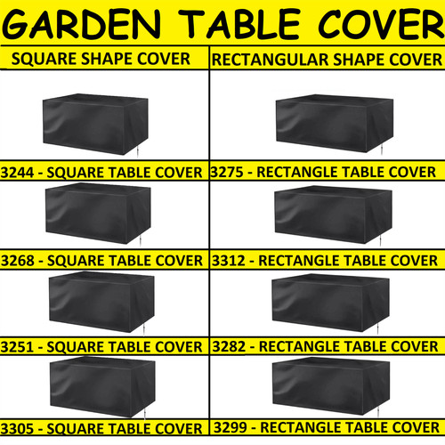 Waterproof black woven table - black,