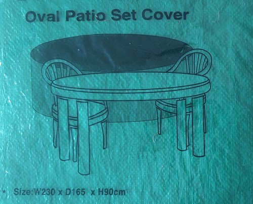 Waterproof oval patio - waterproof, set